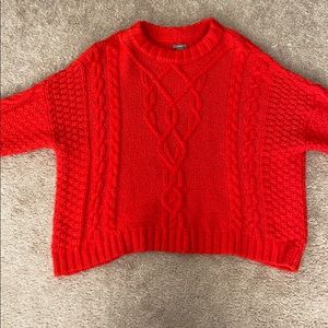 Aerie Red Knit Sweater